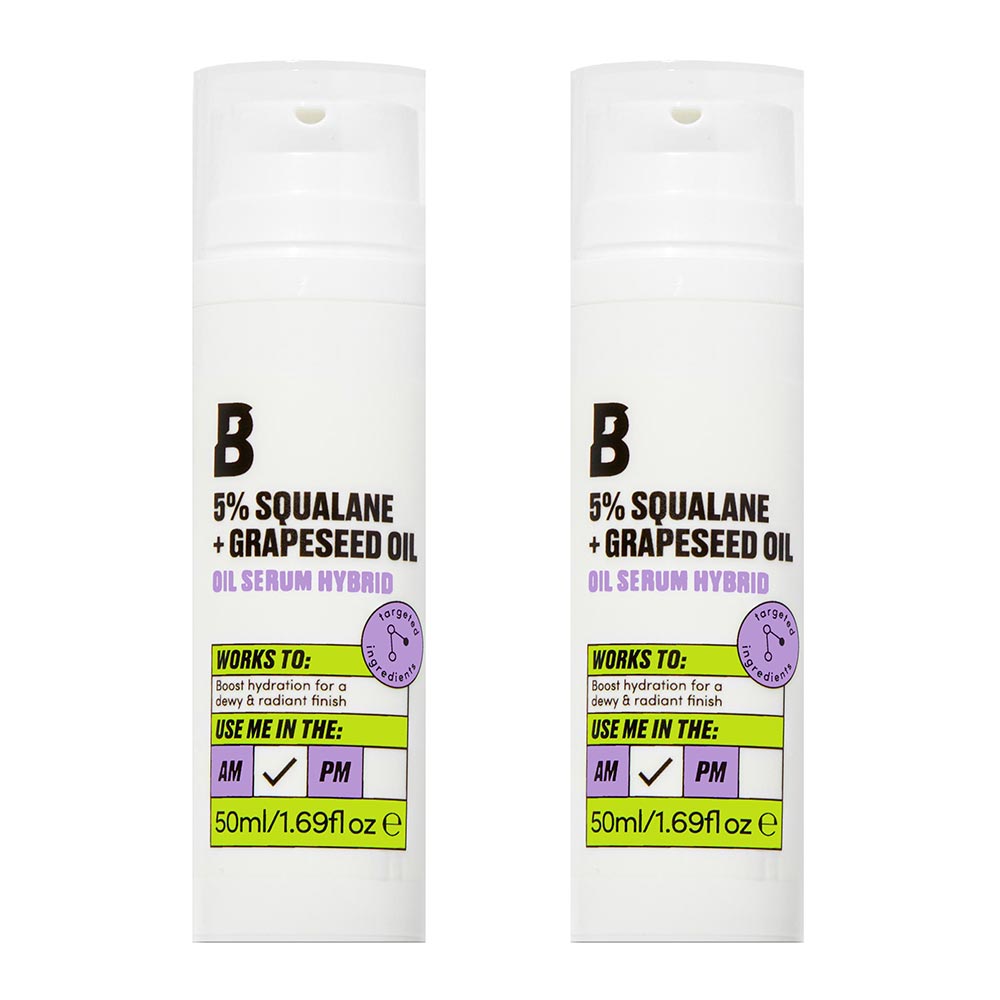 5% Squalane + Grapeseed Oil Serum Hybrid by By BEAUTY BAY | Face Serums (Skincare)