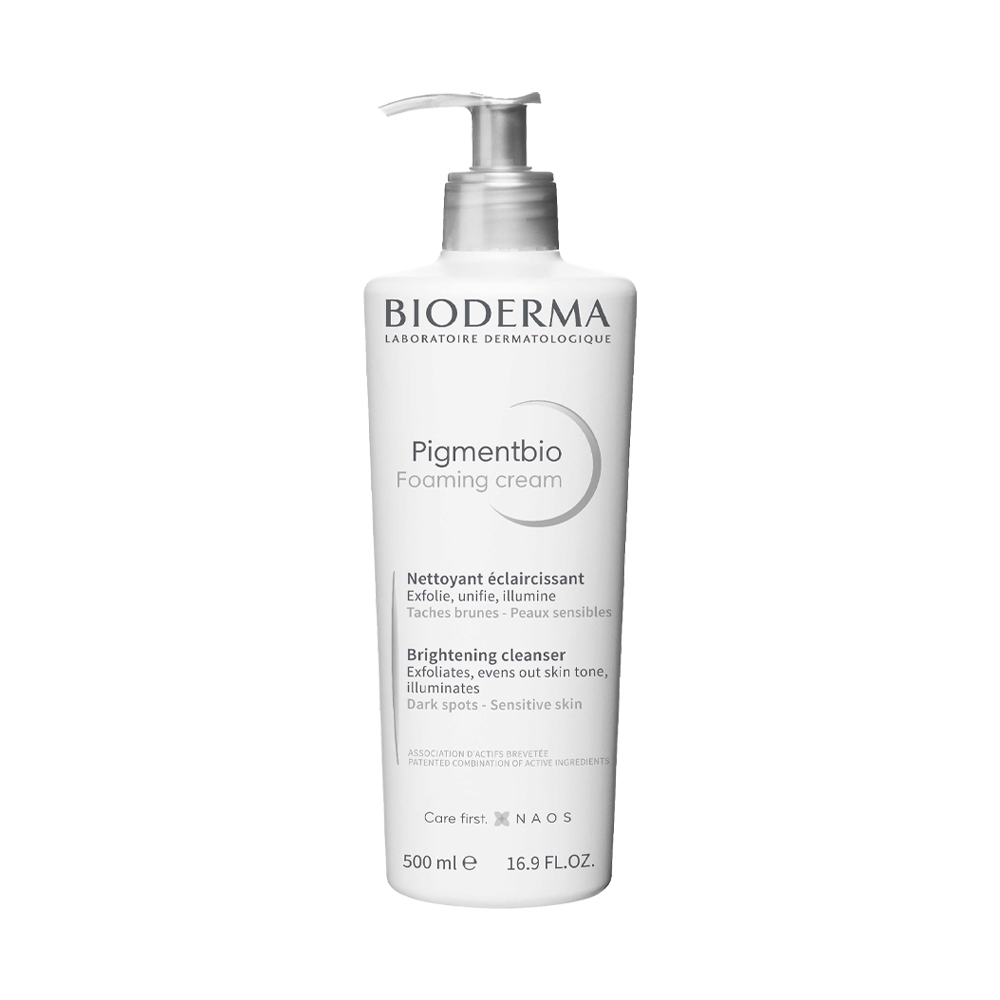 Pigmentbio Foaming cream brightening cleanser for hyperpigmentation and dark spots by BIODERMA | Face Wash & Cleansers (Skincare)