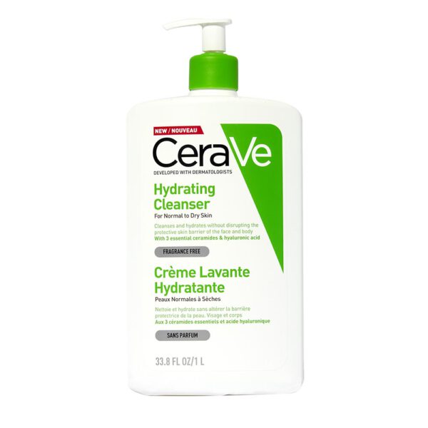 Hydrating Cleanser with Hyaluronic Acid for Normal to Dry Skin by CeraVe | Face Wash & Cleansers (Skincare)