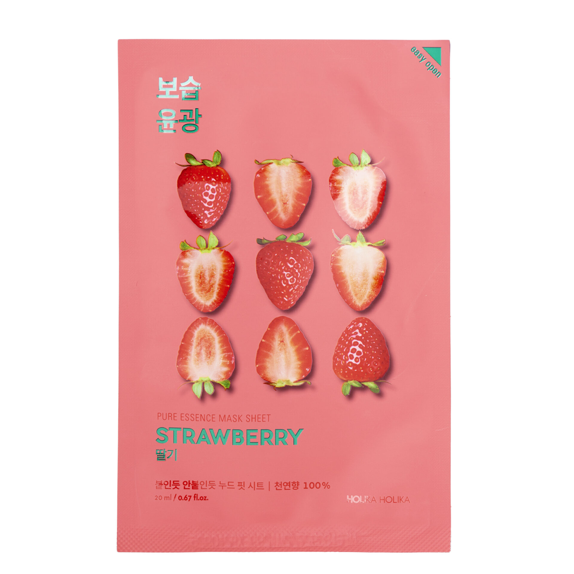 Pure Essence Mask Sheet Strawberry by Holika Holika | Face Masks (Skincare)