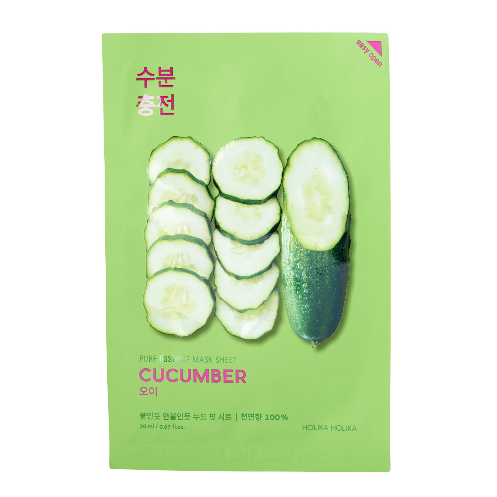 Pure Essence Mask Sheet Cucumber by Holika Holika | Face Masks (Skincare)