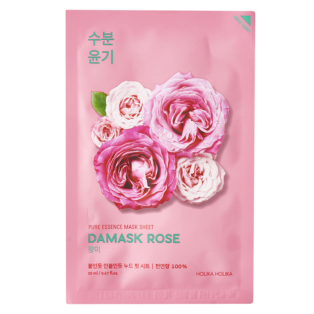 Pure Essence Mask Sheet Damask Rose by Holika Holika | Face Masks (Skincare)