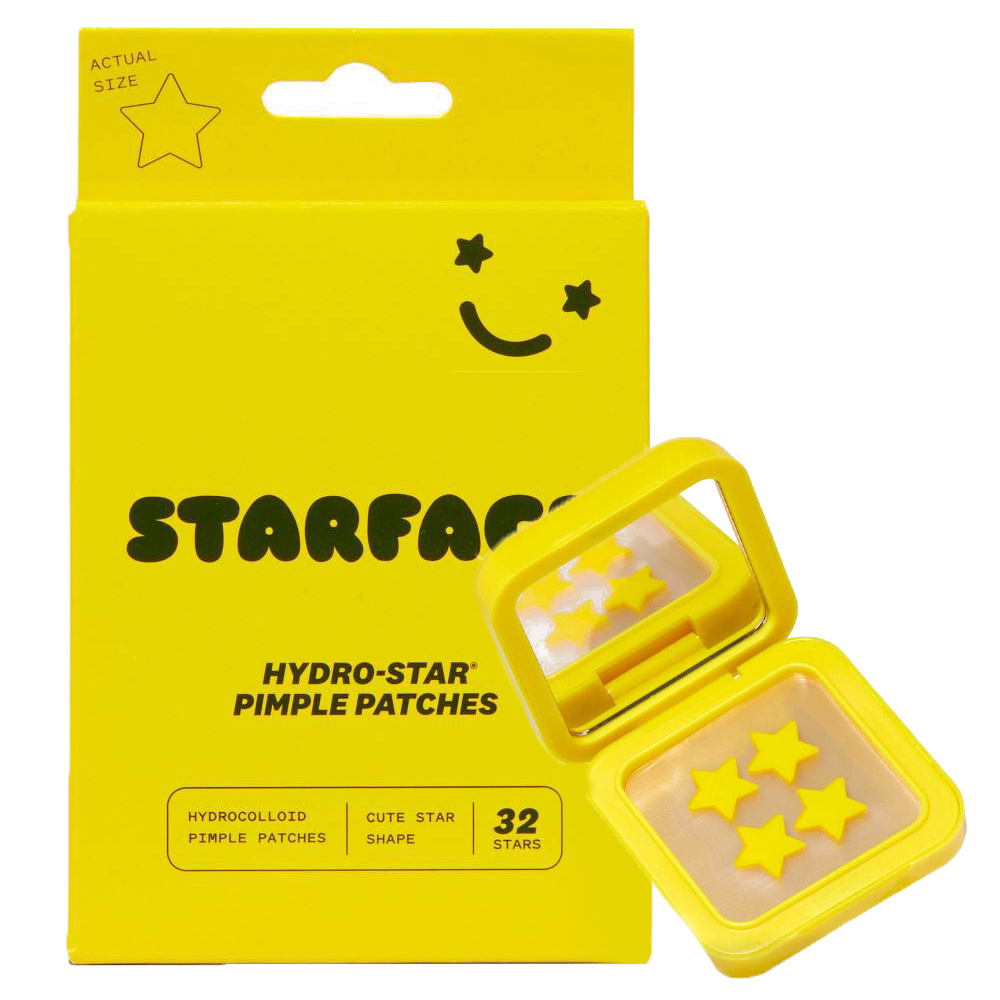 Hydro-Stars® Hydrocolloid Pimple Patches + Case & Refill Duo by Starface | Blemish & Acne Treatments (Skincare)