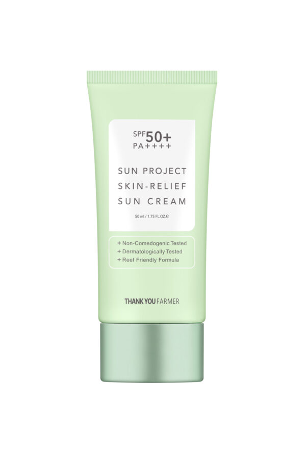 Sun Project Skin Relief Sun Cream Fragrance-Free SPF50+ PA++++ by Thank You Farmer | Sun Care (Skincare)